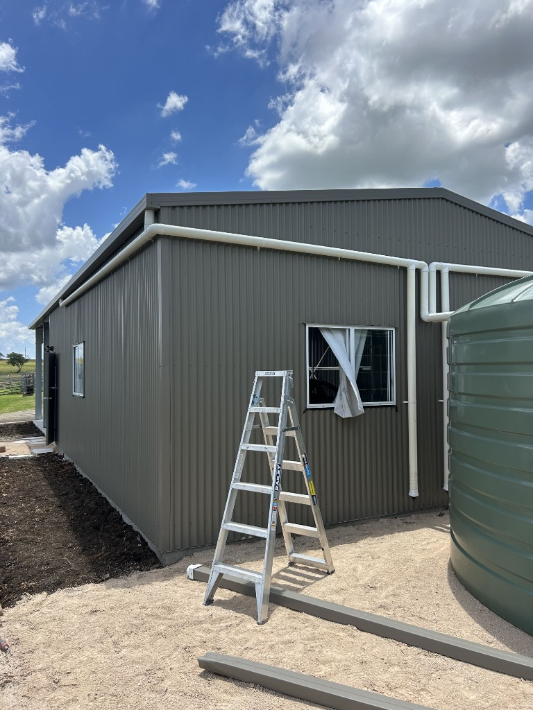Exterior plumbing and rainwater installation work